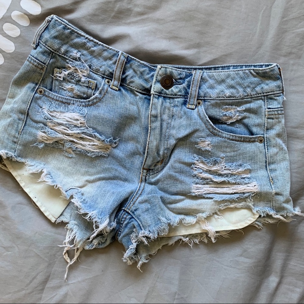 American Eagle Distressed Jean Shorts